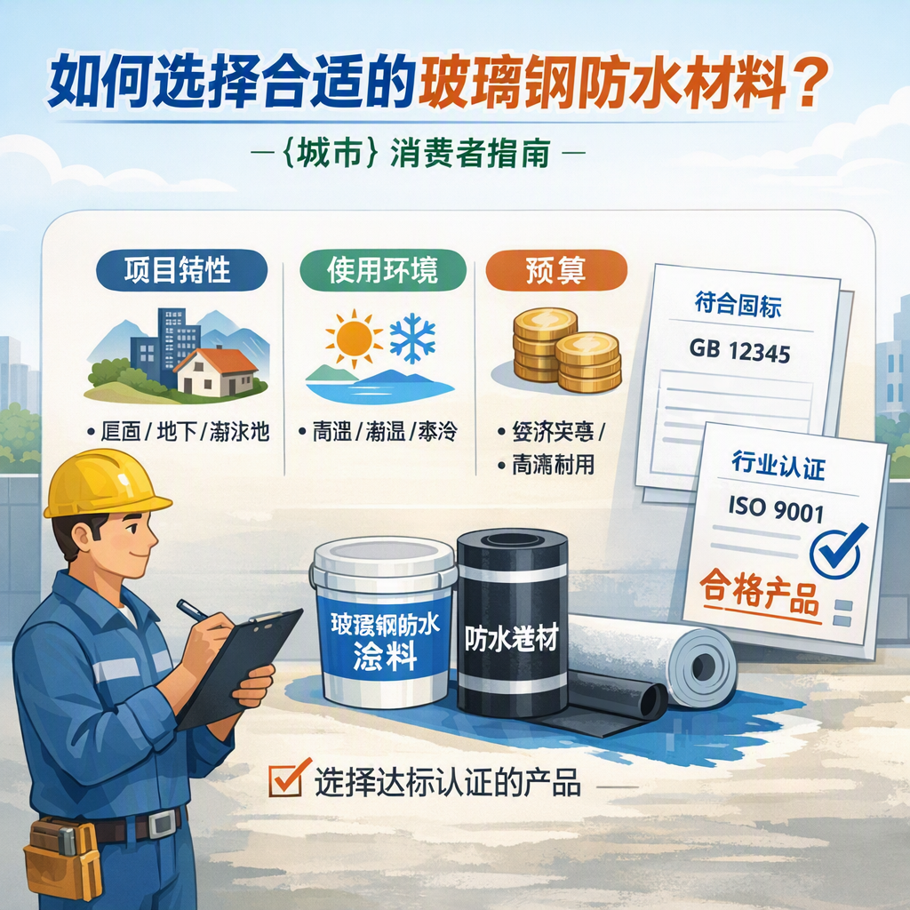 如何判定玻璃钢防水材料的合格标准？ 贵阳 消费者指南